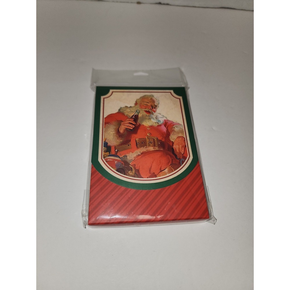 New Hallmark Mini Memo Pad Coca Cola Santa 75‎ sheets